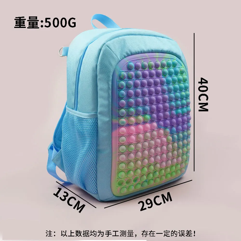 school bags decompression bubble Back Pack pinch music children\'s school bag silicone student backpack cartable rugzak Mochila