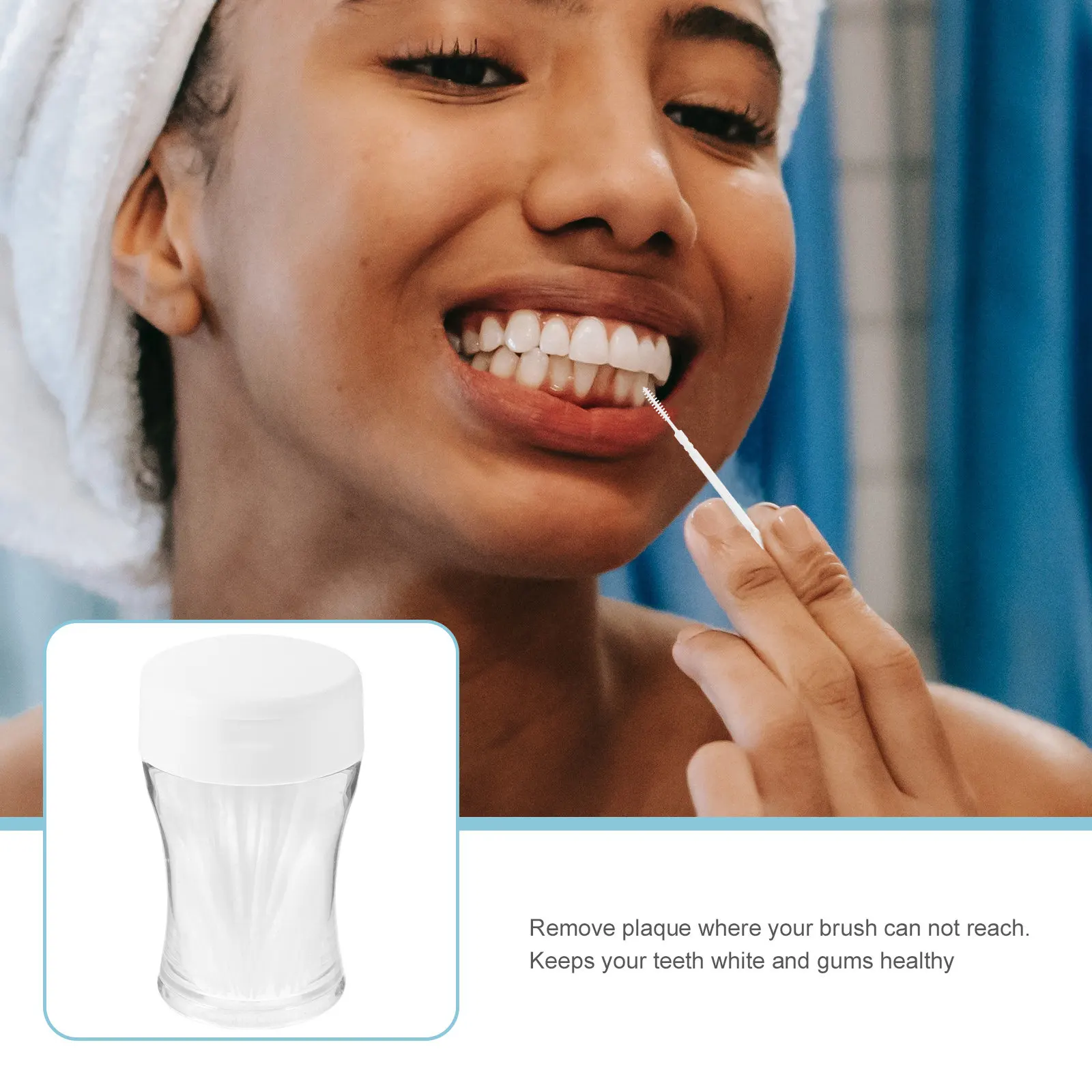 200Pcs Interdental Brushes Double-Head Toothpick Cleaners Oral Hygiene Remove Food Debris Interdental Brush Toothpick Brush