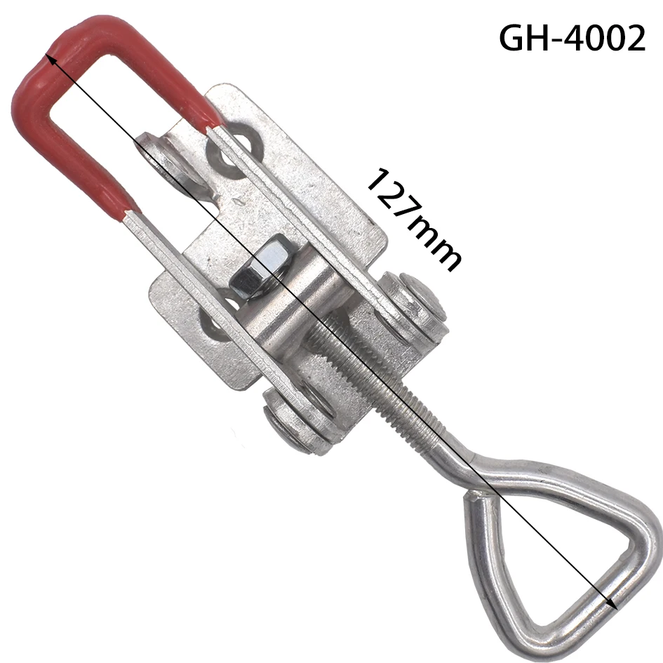 Car Adjustable Pull Latch Toggle Latch Clamp Hasp with keyhole/without hole  Holding Toolbox GH 4002 Anti-Slip Push