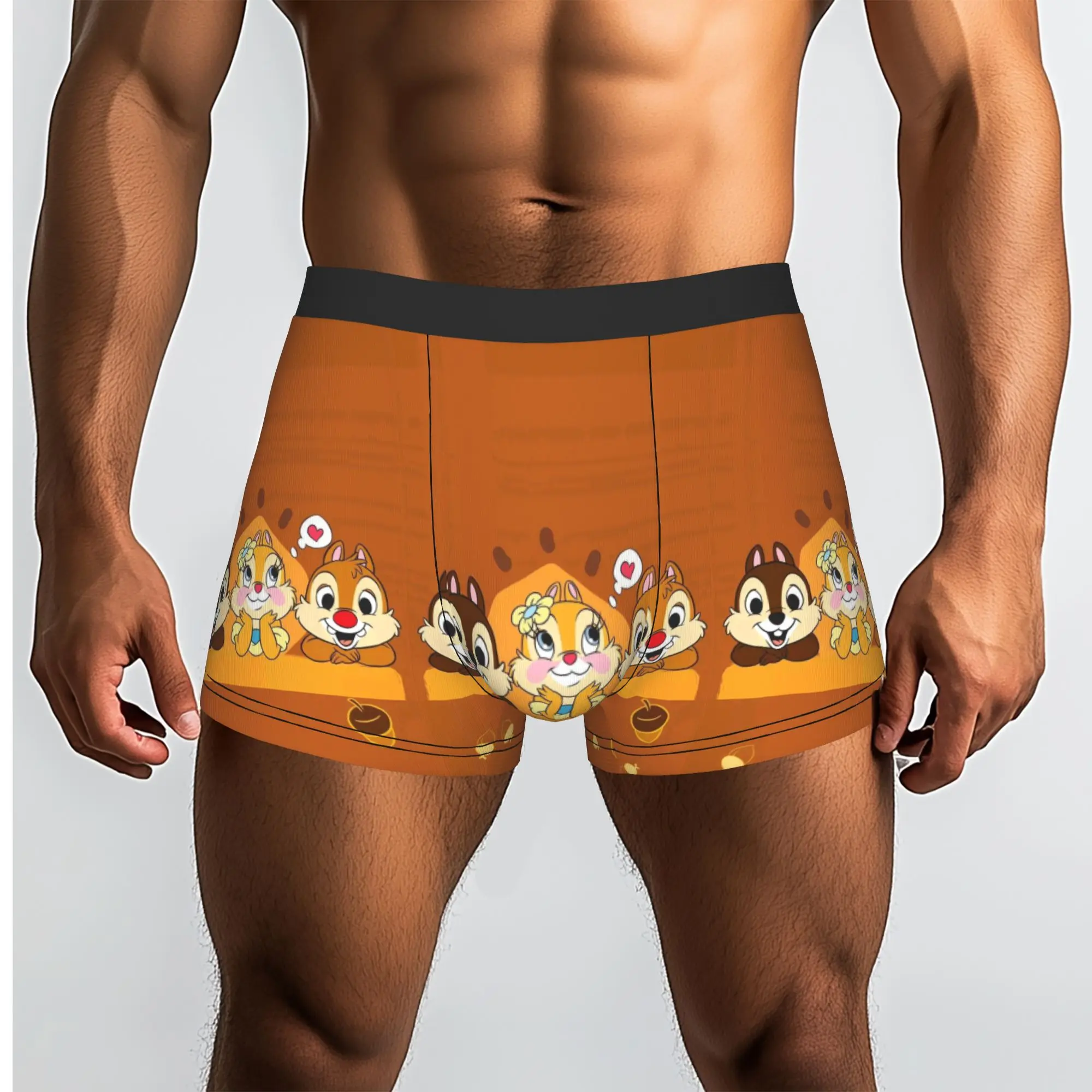 Customized Chip Anime D-Dales Underwear Men Printed  Boxer Briefs Shorts Panties Soft Underpants