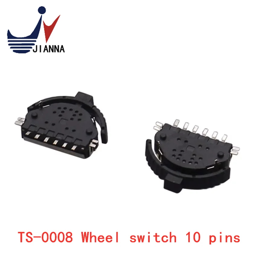 TS-0008 Wheel switch 10-pin multi-function wave wheel reset wheel switch left and right shake button