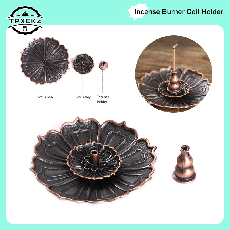 Legierung Lotus Blume Stick Weihrauch Brenner Kreative Handwerk Dekoration Weihrauch Halter Büro Tee Zeremonie Bronze Weihrauch Brenner