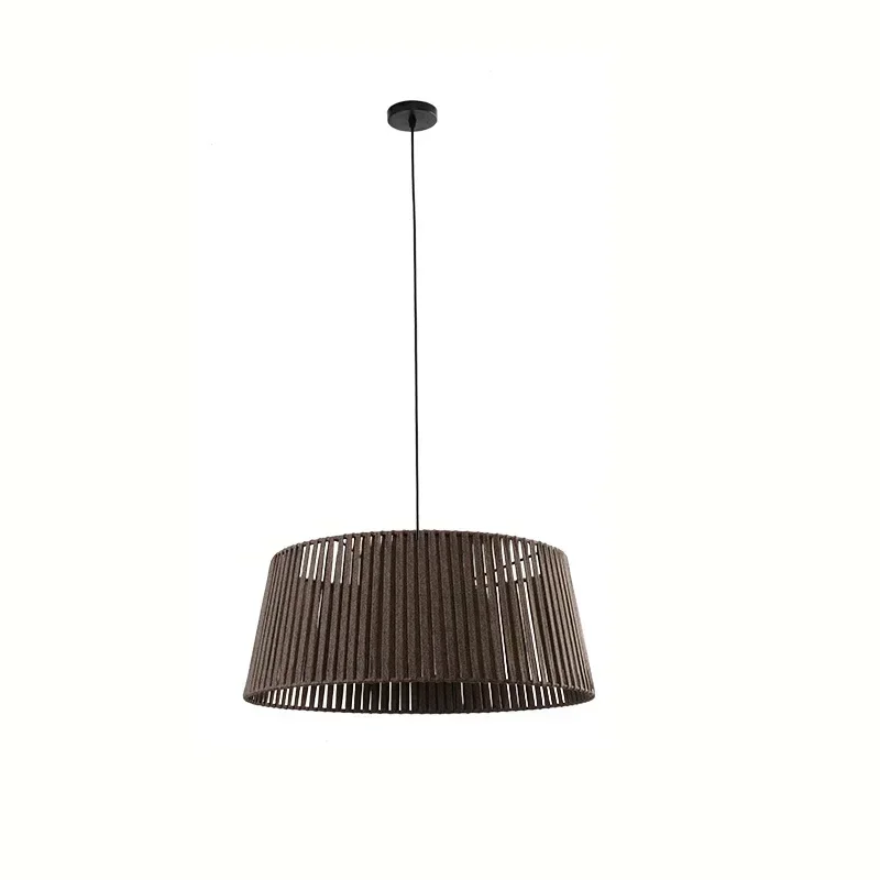 New Chinese style tea room restaurant pendant light tatami study room rope pendant light bar pendant light