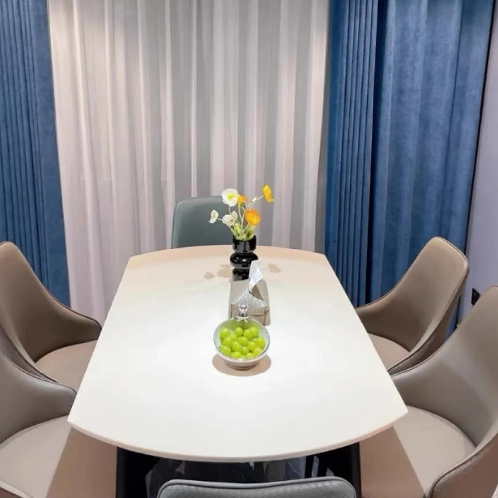 

Rectangular Imitation Sheepskin Tablecloth Smooth Soft Solid Color Table Cover Anti-splash Water Anti-Slip