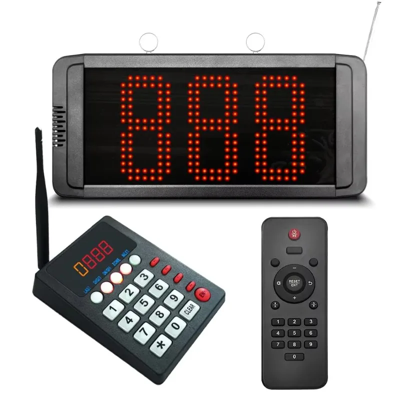Simple Wireless Queue Management System Customer Waiting System for Restaurants Hospital Banks 1 Keypad 1 Screen