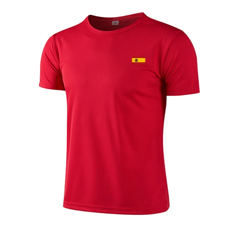 

Breathable Mens T-shirts Summer Casual O-Neck Short Sleeve Outdoor Sports Jogging Man Clothes 2026 Marathon Quick-Dry Mesh Tees