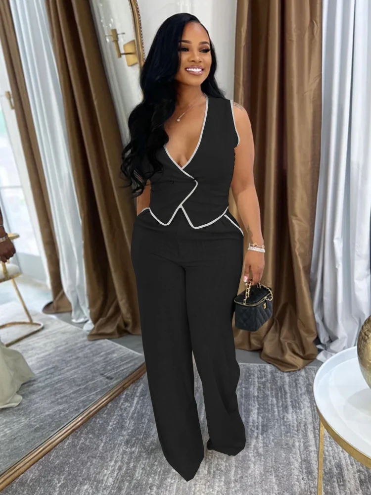 

Новое поступление три сестры, летняя модная повседневная удобная праздничная женская одежда, однотонный комплект из двух предметов, брючные костюмы 2025