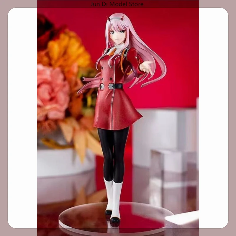 17.5cm Darling In The Franxx 02 Standing Posture Anime Figure Model Statue Boys Collection Desktop Decoration Ornament Toy Gift