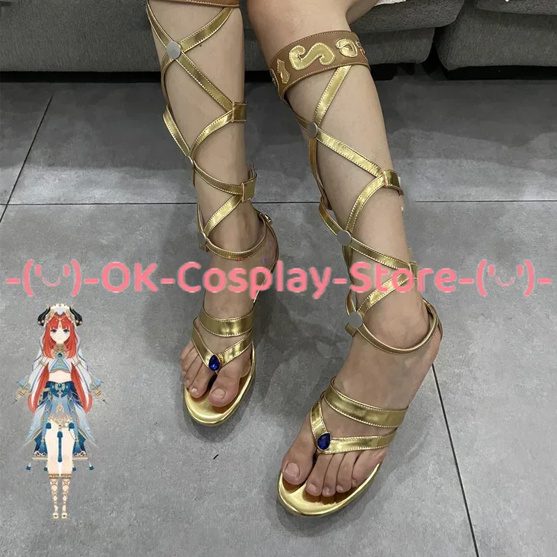 

Nilou Cosplay Shoes Game Genshin Impact Cosplay Prop Halloween Carnival Boots Accessories Custom Made