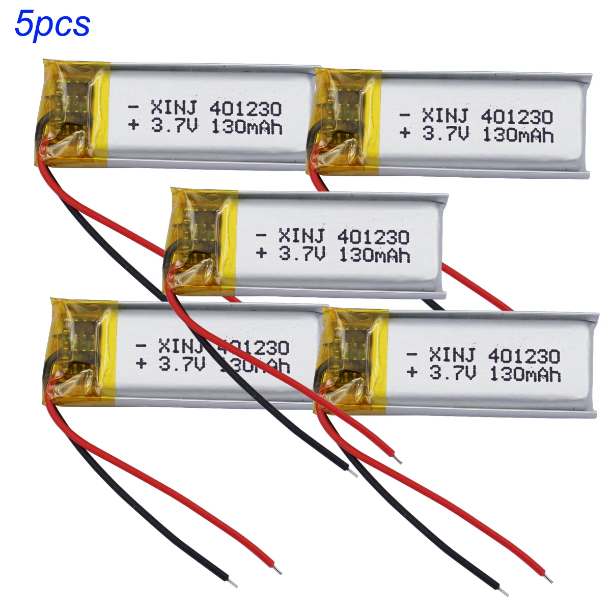 XINJ 1/2/5/10 stücke 3,7 V mAh wiederauf ladbarer Polymer-Li-Po-Akku für Nave-Kopfhörer Bluetooth-Lautsprecher Kopfhörer Dashcam 5