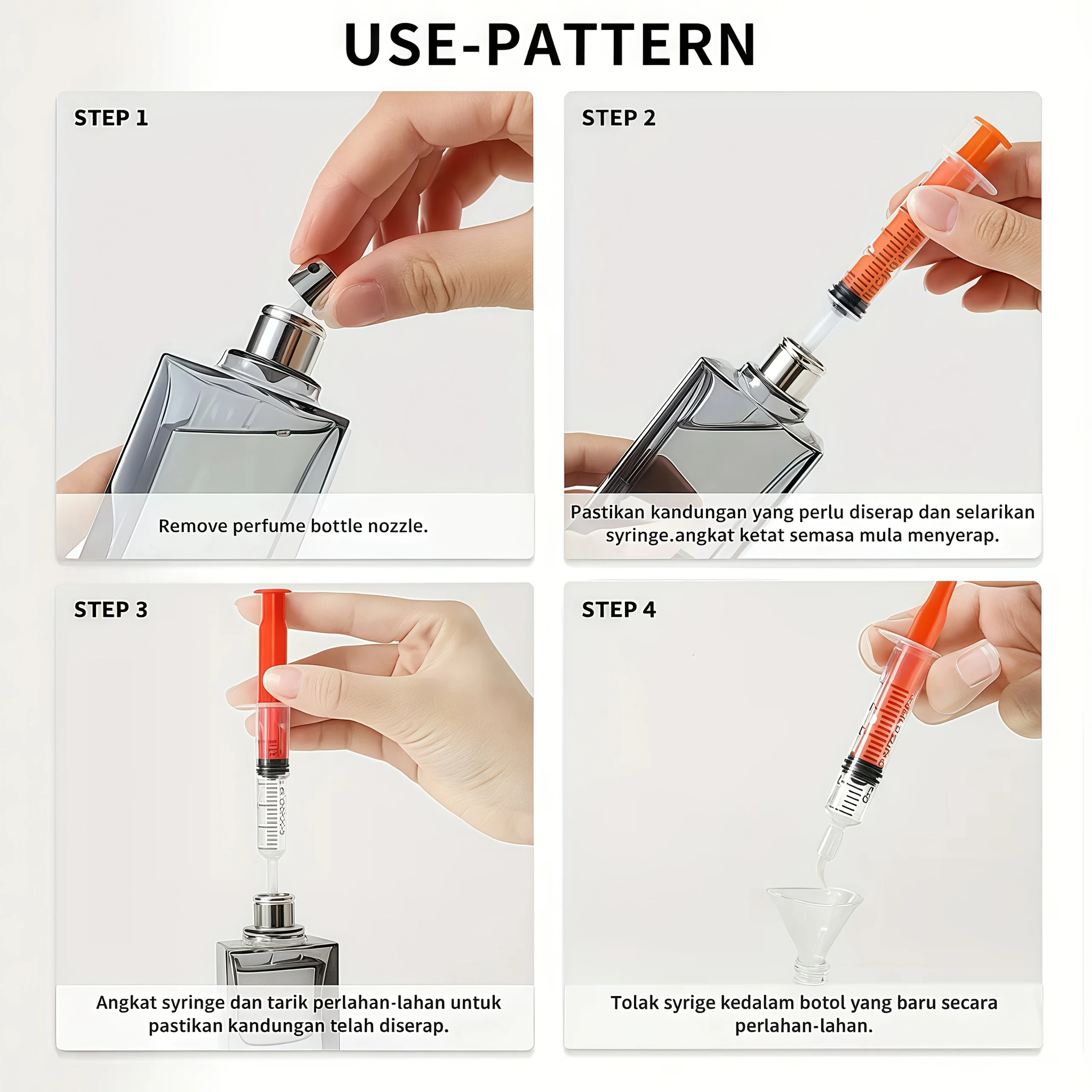 1PC kleurrijke parfumtrekker, injectietype parfumtrekker, kleurrijk