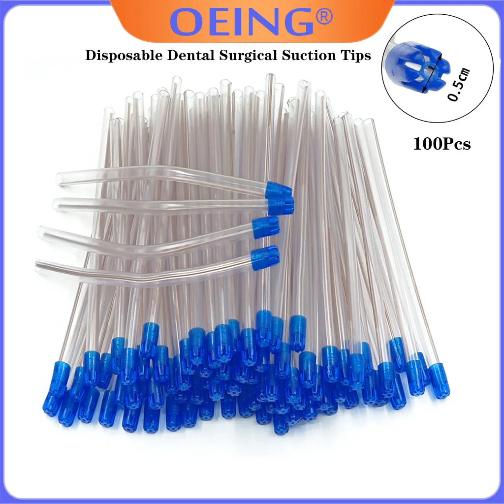 Disposable Dental Surgical Suction Tips Aspirator Suction Tube Tips Aspirator Suction Tube Saliva Ejector Clinic Dentist Supplie