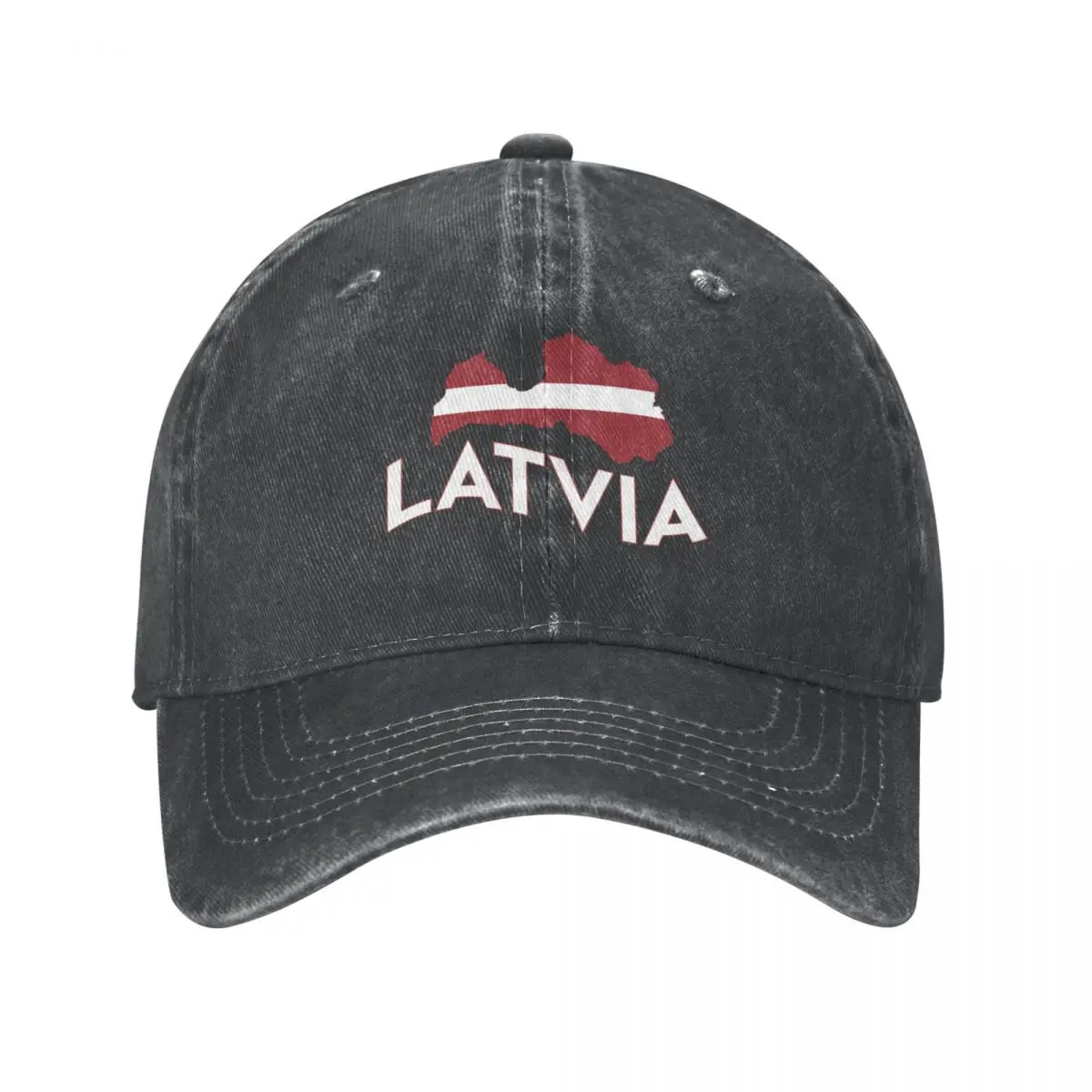 Playful Latvian Flag and Map Cowboy Hat Fishing cap Anime Hat Designer Man Women's