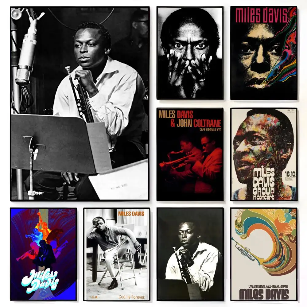 Póster de Miles Davis Kind of Blue, Regalo para Fans de la Música Jazz, Mural de Película Americana, Decoración de Pared para Habitación Infantil