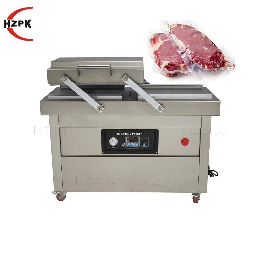 Ex Factory Price Custom Double Chamber Vacuum Sealing Packing Machine for Seafood Fruit and Rice