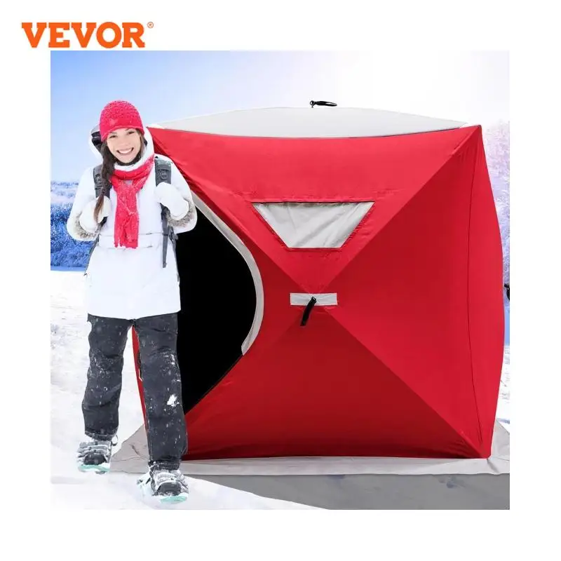 VEVOR Ice Fishing Tent Warm Winter Large Space Thick Camping Outdoor Windproof Waterproof Snow Ultralarge Fishing Camping Tent