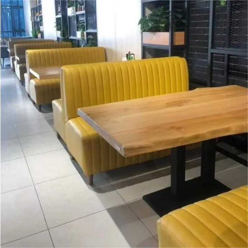 PU Coffee Table and Chair Set, Cabine De Couro Sofá, Escritório Nórdico e Restaurante, Moderno e Barato, Alta Qualidade