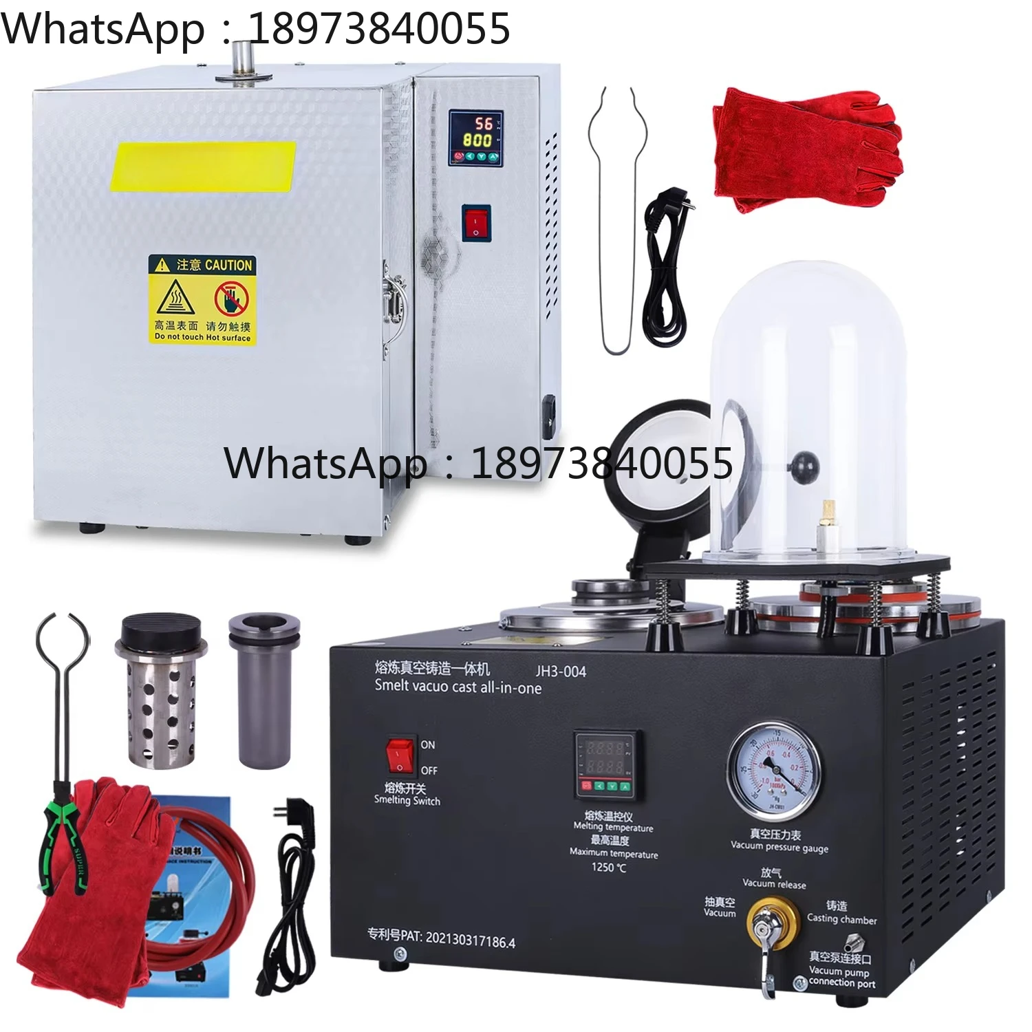 900 ℃   Forno per incubatrice Forno per incubazione di cera persa e forno combinato per fusione di gioielli Macchina per fusione e fusione di gioielli