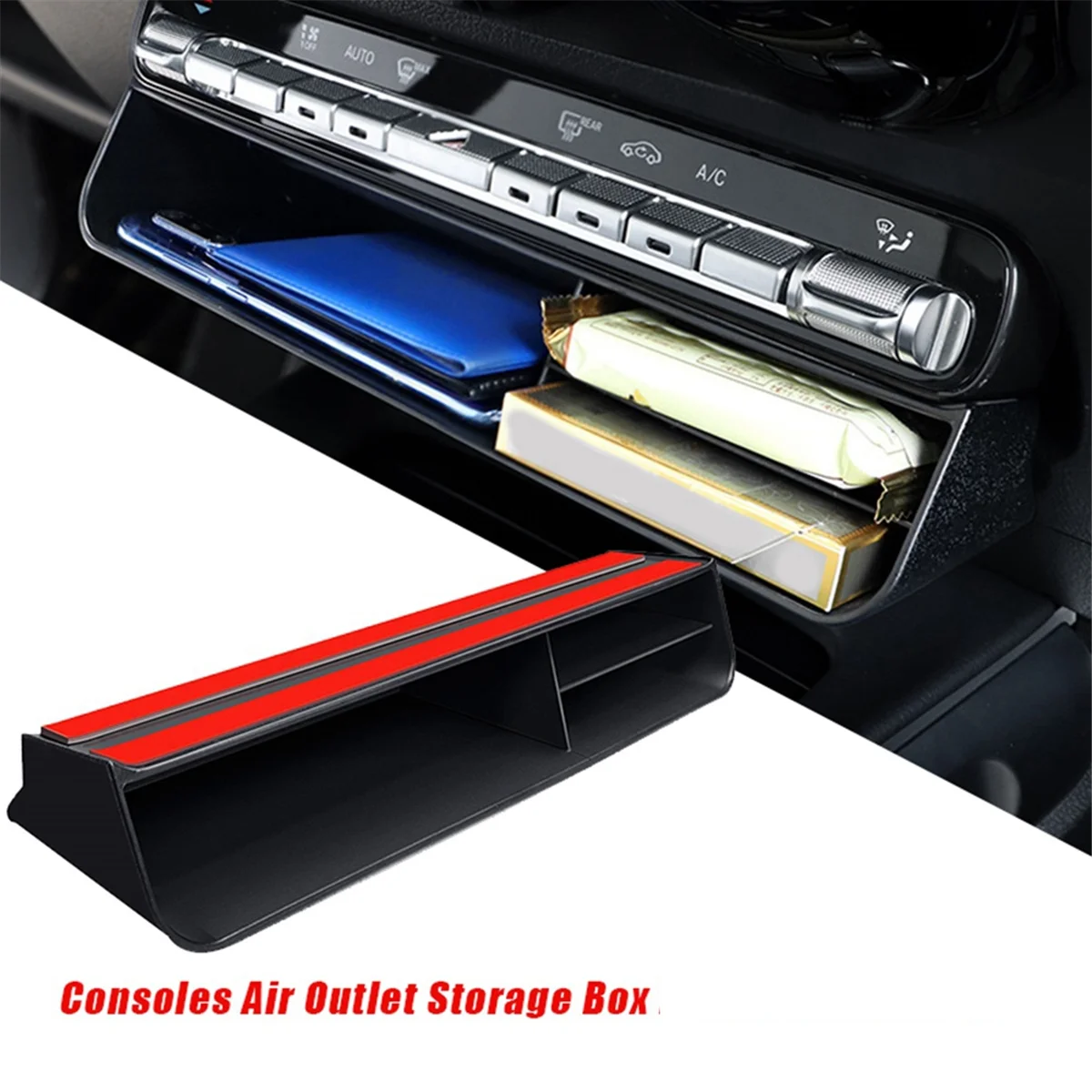 Car Center Consoles Air Outlet Vent Storage Box Trim for Mercedes Benz a B-Class GLB/EQB/GLA/EQA/CLA/GLE/GLS 2019-2024