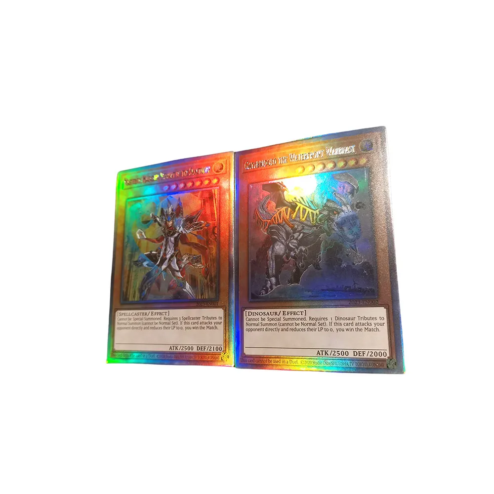 Anime Yu-Gi-Oh DIY ACG Boys Toys Collectible Cards Christmas Birthday Gifts Board Game Tournament Game Cards Premium Flash