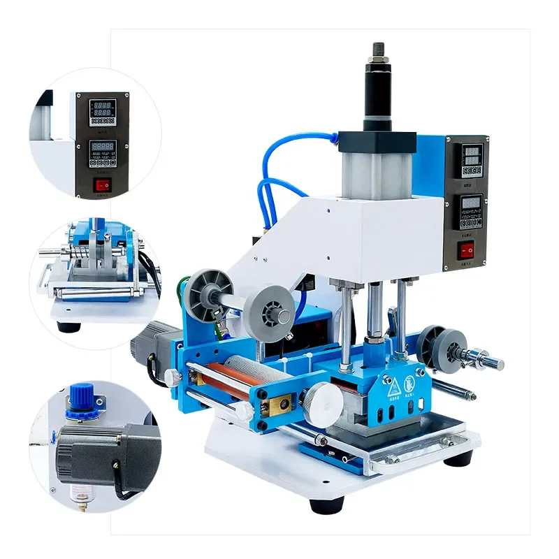 518-A Pneumatic Hot Stamping Machine Card Logo Leather Pvc Embossed Paper Anodized Aluminum Hot Stamping Machine