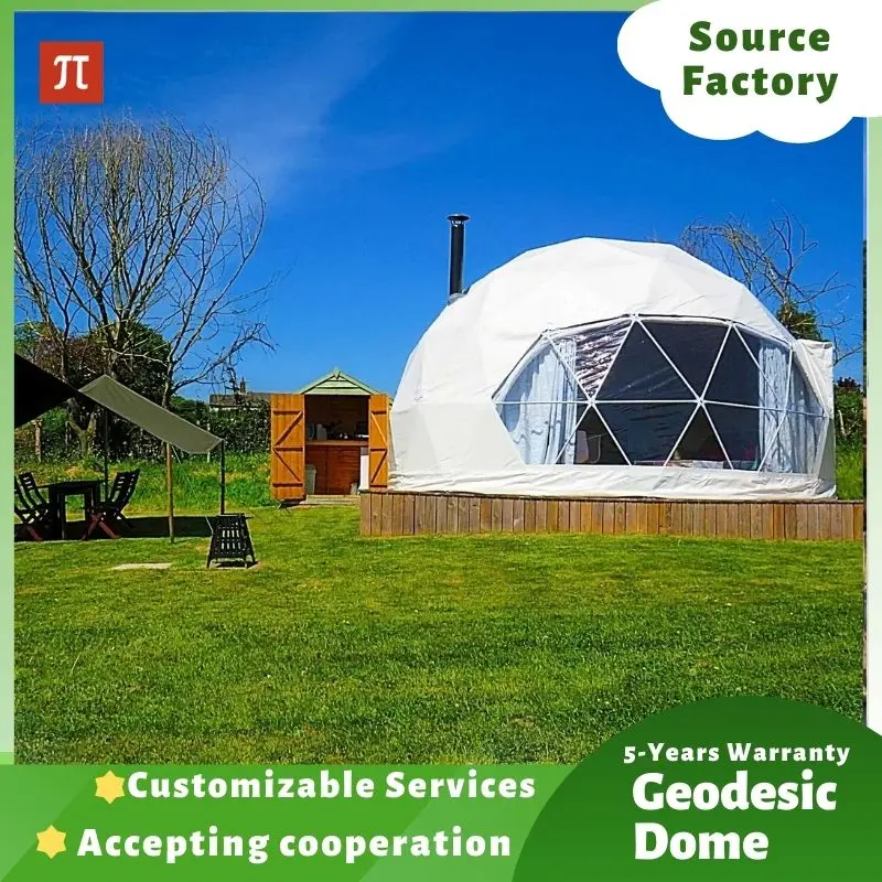 

Glamping Dome Tent 4 Season Outdoor Factory Cheap Price Luxury accommodation living dome hotel tents PVC Leisure round canvas