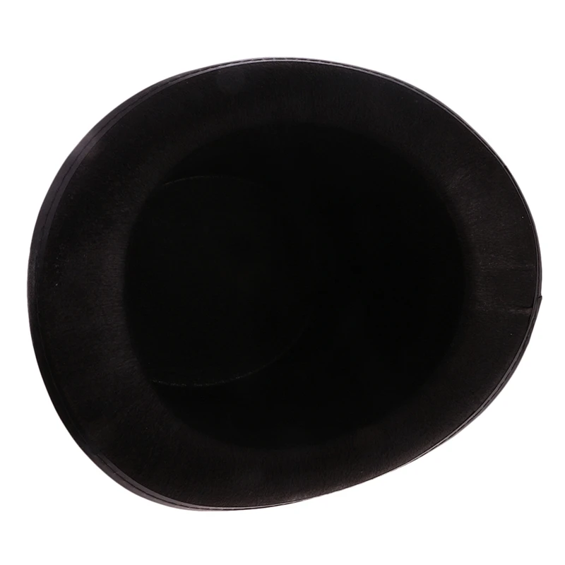 Fashion Black Top Hat Magician Caps for Magician Costume Performance Theatrical Plays Musicals Flat Dome Hats Adult Dropshipping