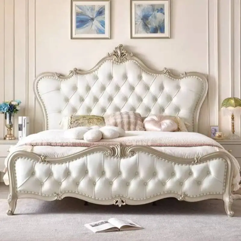 

Luxury Beige European Double Bed Cheap Designs Adults Wood European Double Bed Japanese Storage Cama De Casal Bedrooms Furniture
