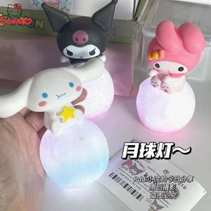 Anime Sanrio Hello Kitty Kuromi CinnaMoroll Night Light Bright Melody Breaky Kawaii Birthday Lamp Birthday Gifts for Children 12 Main Sales things from Hello Kitty - №3