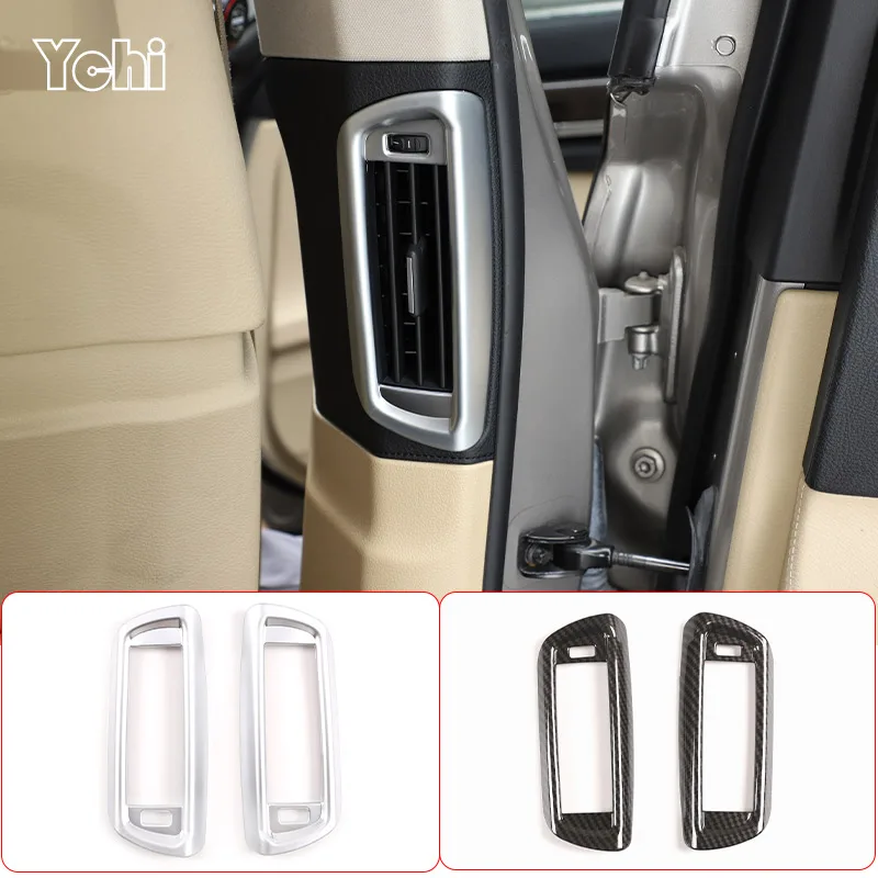 

For BMW 7 Series F01 F02 2009-2014 ABS Car B pillar air conditioning AC Outlet frame sticker Cover Trim Stickers Car Accessories