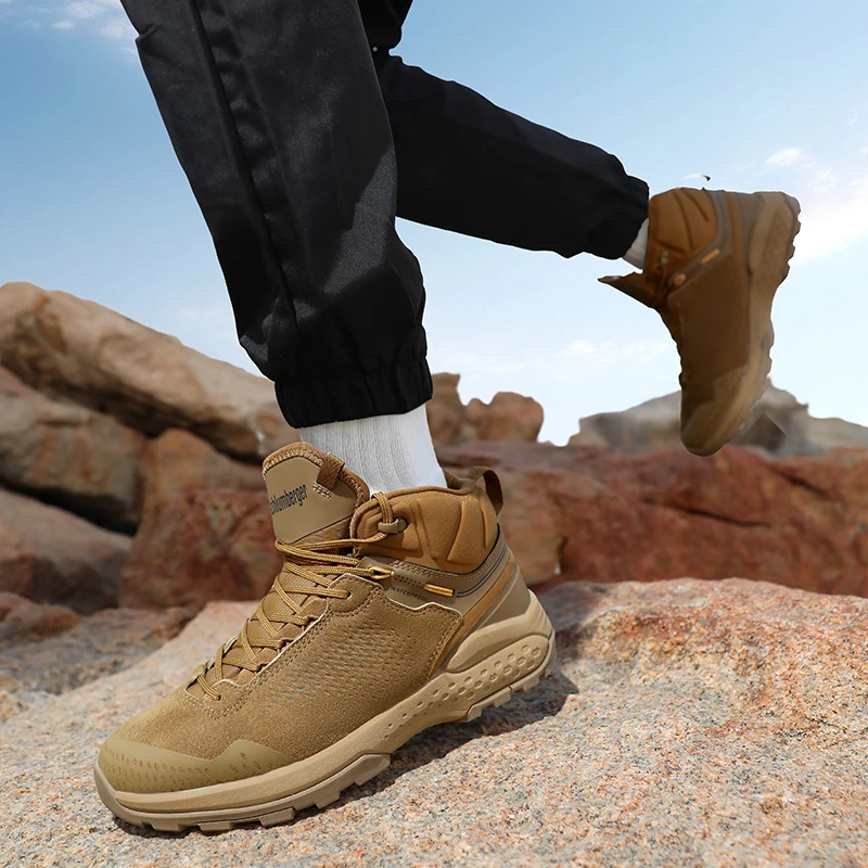 High-top Hiking Boots For Men, Outdoor Climbing Casual Trainers_voghion.com