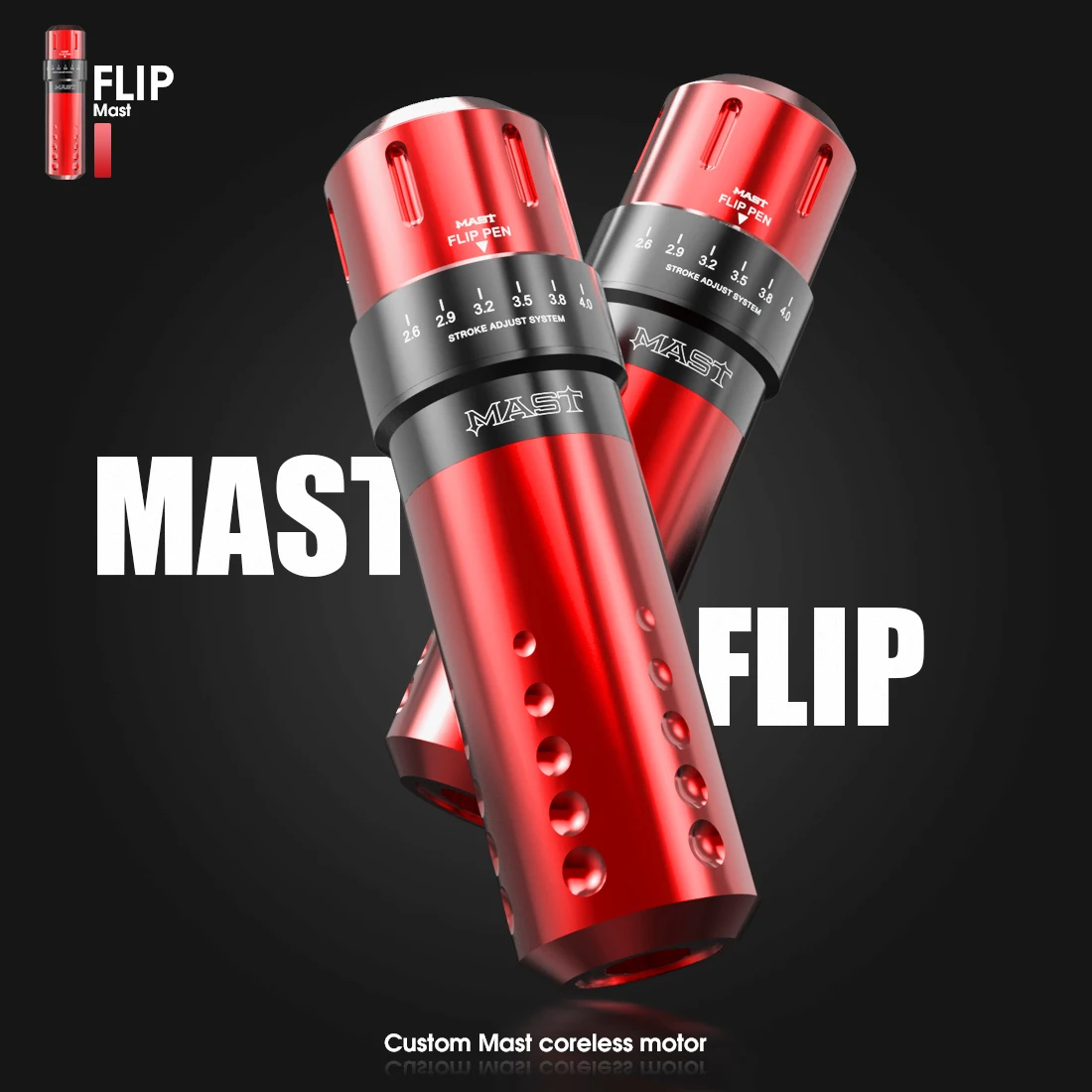 Mast Flip Rotary Tattoo Pen With WJX Cartridge Kit
