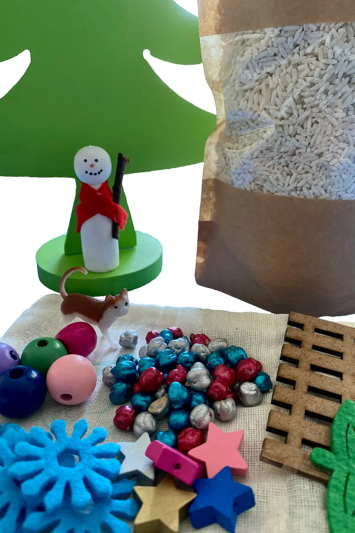 Schnee Themen Sensorischen Spiele Material