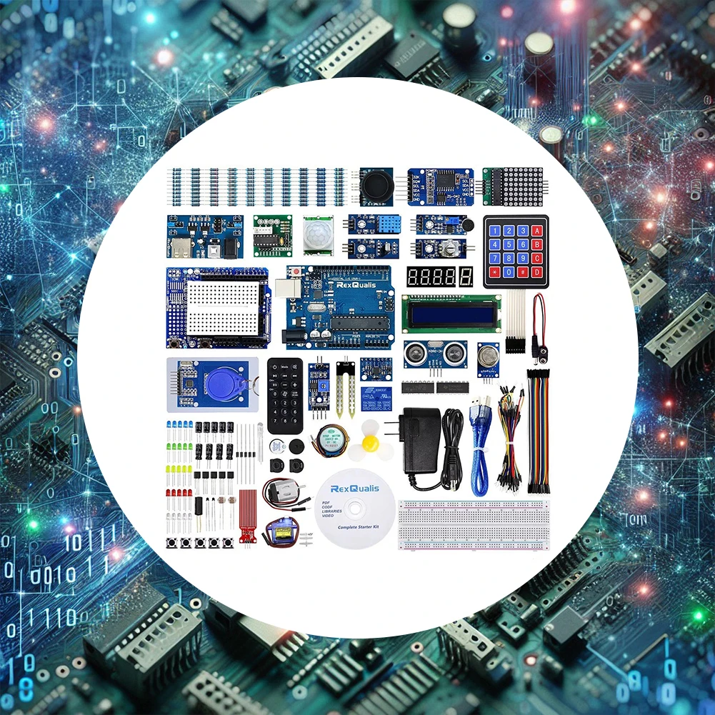 Complete Starter Kit for Arduino  R3 / Arduino IDE STEM Projects with Servo Cable Electrnoics Starter Kit Development Board