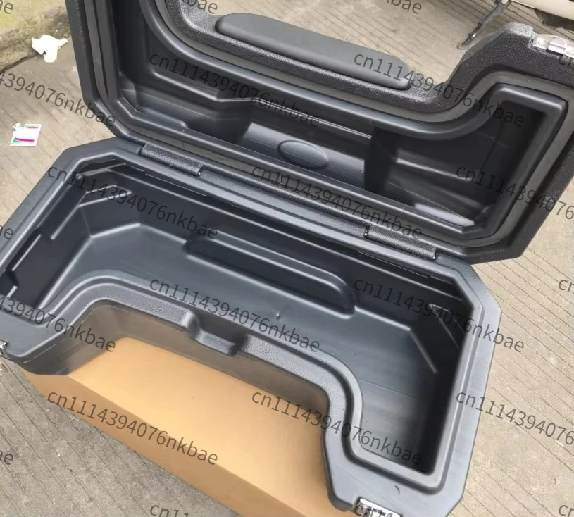 75*40*31cm Bull ATV Off-Road Motorcycle Rear Storage Box, Lockable Trunk with Comfort Backrest