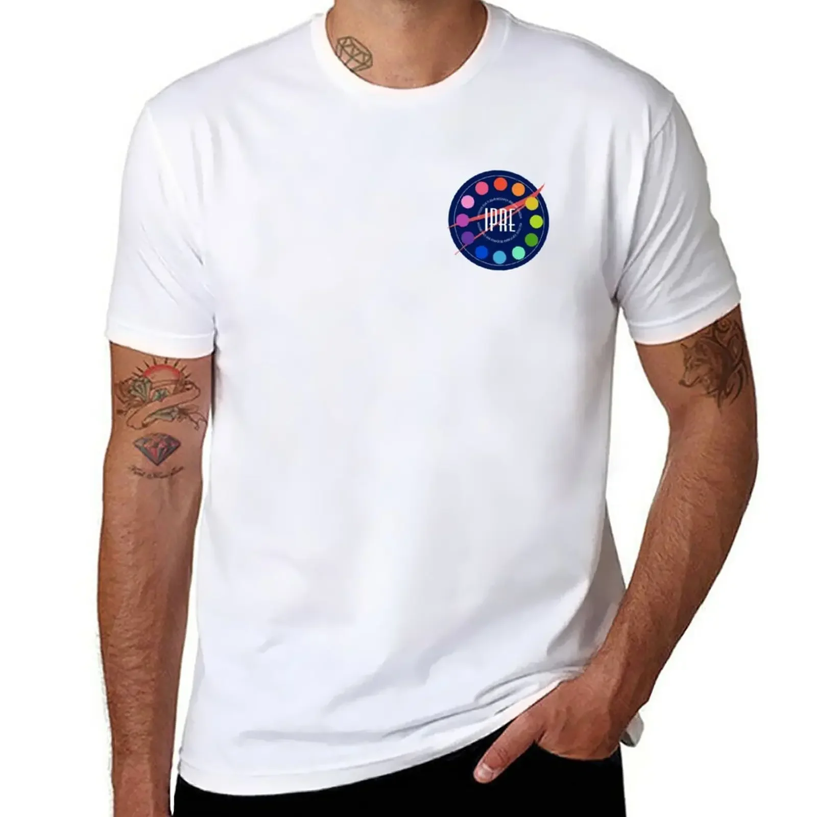 Institute for Planar Research and Exploration Badge T-Shirt korean fashion Aesthetic clothing t shirts for men cotton