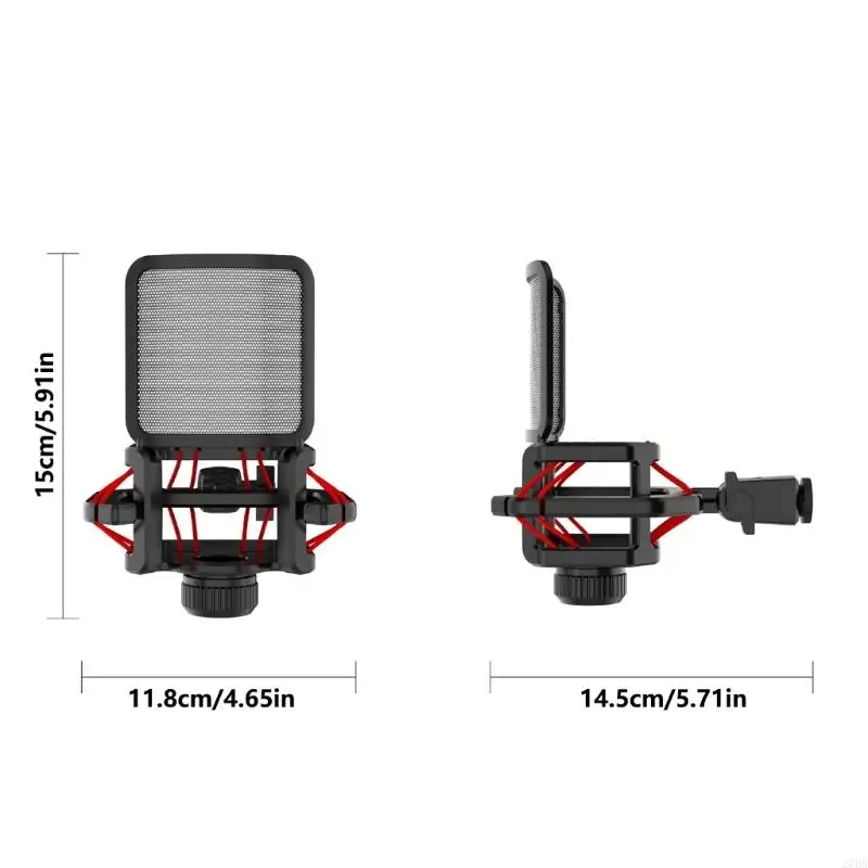 270B ไมโครโฟนมืออาชีพช็อตเมาท์สากลที่ยึดไมโครโฟน Universal Antivibration พร้อมไมค์