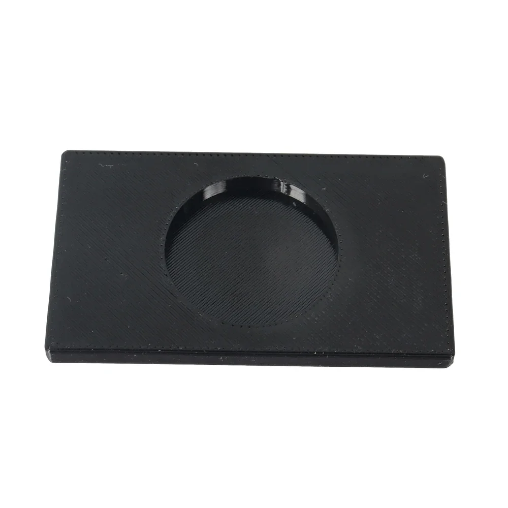 4 Stück/Set starker magnetischer Nummernschildhalter mit festem Schild und Schrauben, universell für Wohnmobil, Wohnwagen, Anhänger, schwarzes Autozubehör – Detail 1