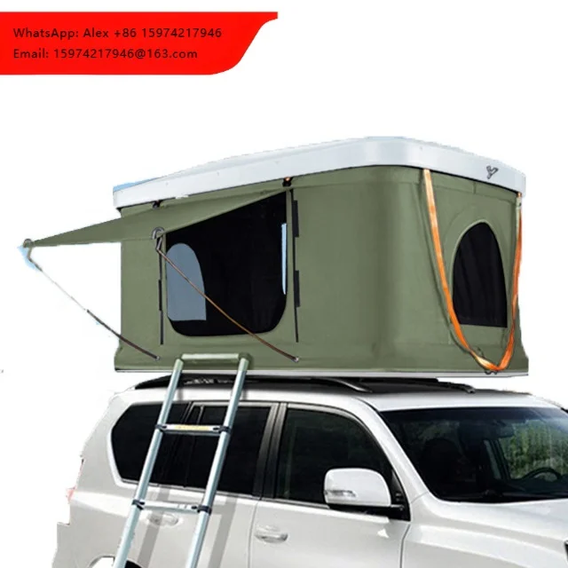 2021 Hard Shell Car Roof Top Tent Folding Camping Truck Rooftop Tent For SUV