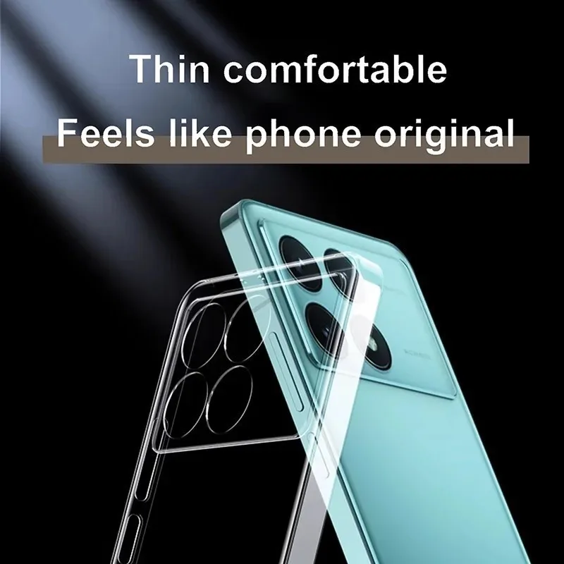 For Xiaomi Redmi Note 12s Case 2.0 mm Thick Lens Protective Clear Cover Redmi Note12s Soft Silicone Transparent Case