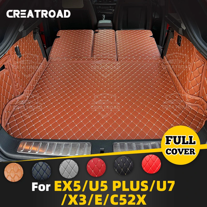 

For BEIJING EX5 U5 PLUS U7 X3 E Series sedan C52X Auto Full Coverage Trunk Mat Car Cargo Liner Interior Accessories