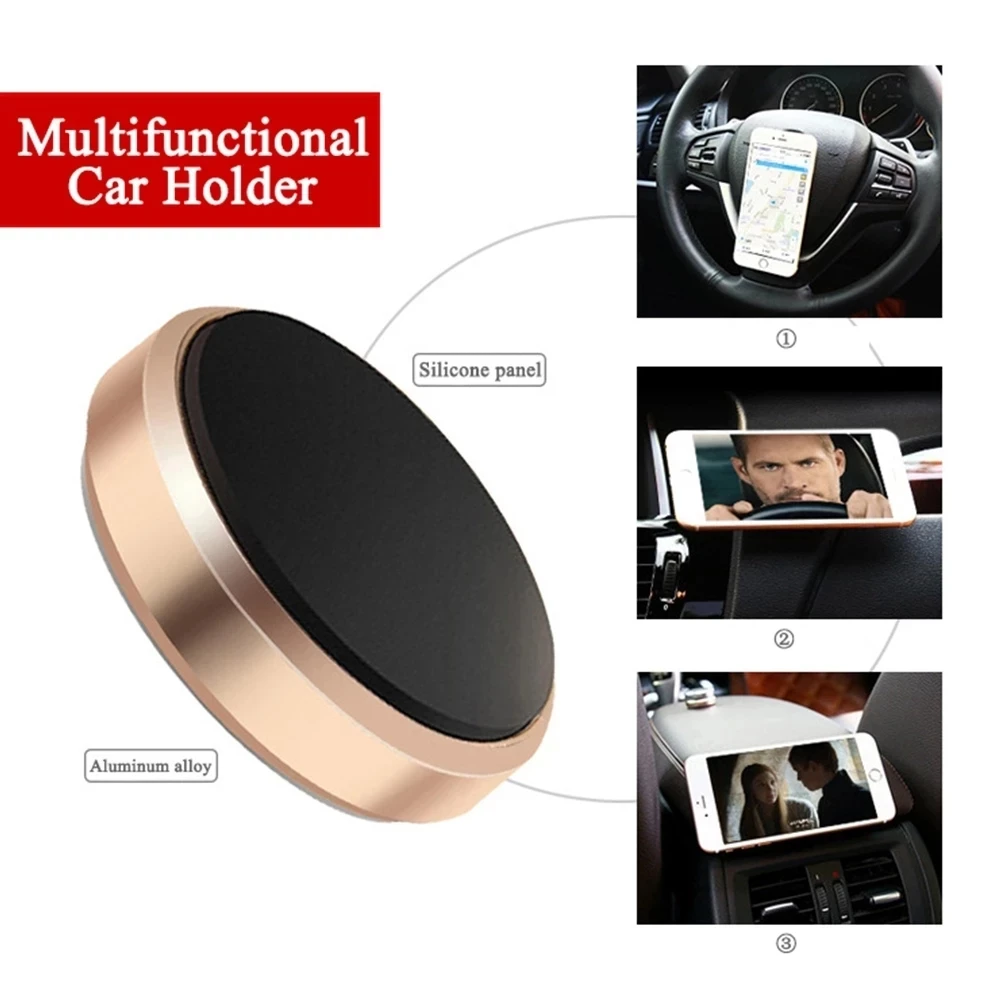 360 Magnetic Car Phone Holder Stand In Car for IPhone 7 XR X Xiaomi Magnet Mount Cell Mobile Phone Wall Nightstand Support GPS