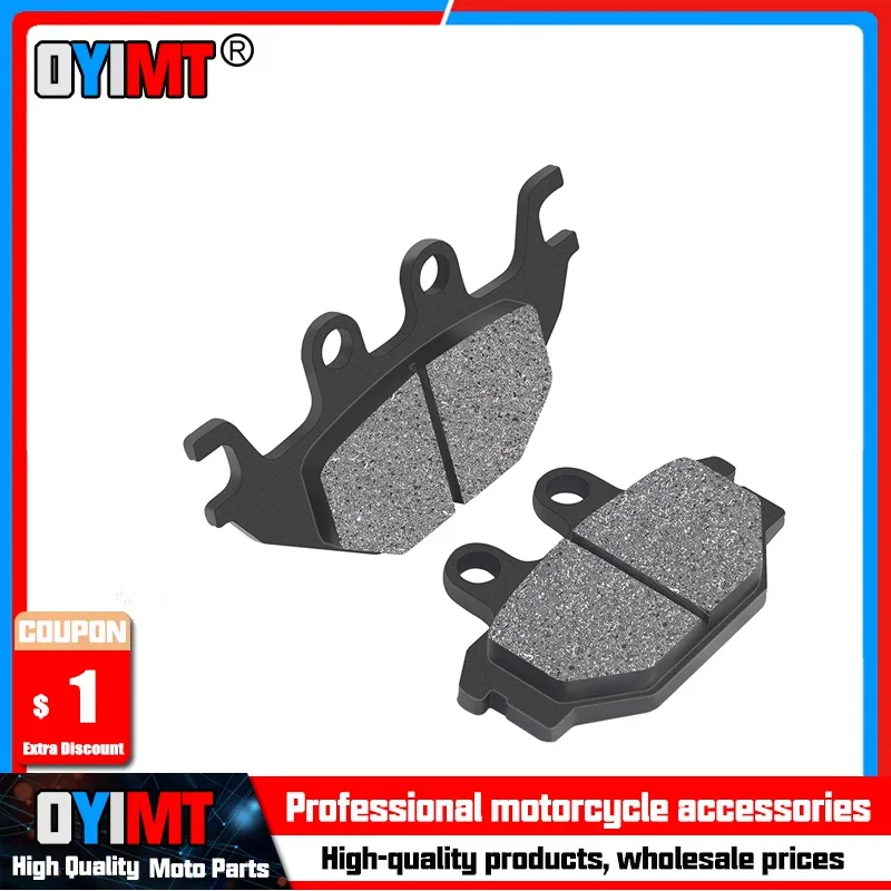 Motorcycle Front and Rear Brake Pads for SYM Outlander 300 S 2007-2013 Quadlander 300 2008-2010