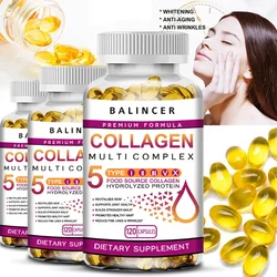 Collagen dietary supplement, a health care product for women's skin that supports healthy skin, hair, nails, and antioxidants