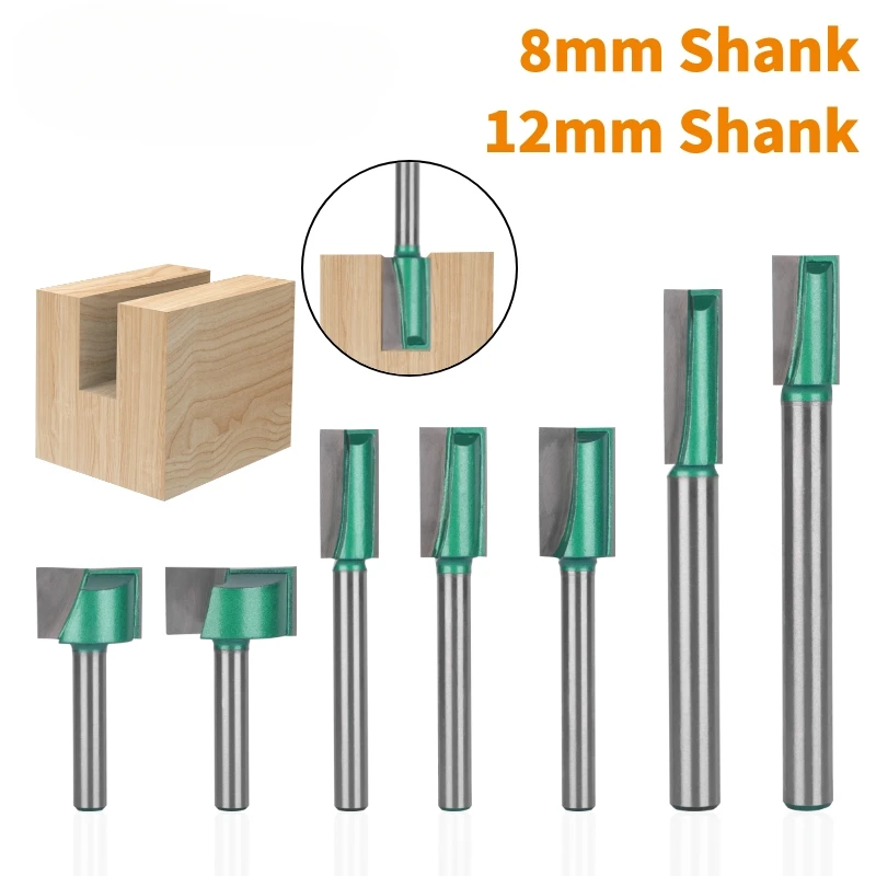 

8MM Shank Cleaning Bottom Bit Router Bit Woodworking Milling Cutter For Wood Bit Face Mill Carbide Cutter End Mill