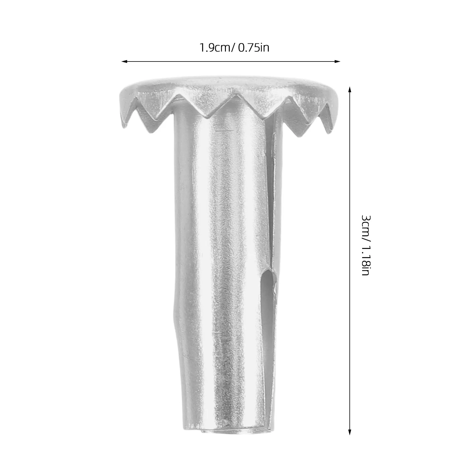 10Pcs Heavy Duty Metal Caster Inserts Sleeves for Crib Chair Legs Changing Table Wood Furniture Wheels Wheel Mounts
