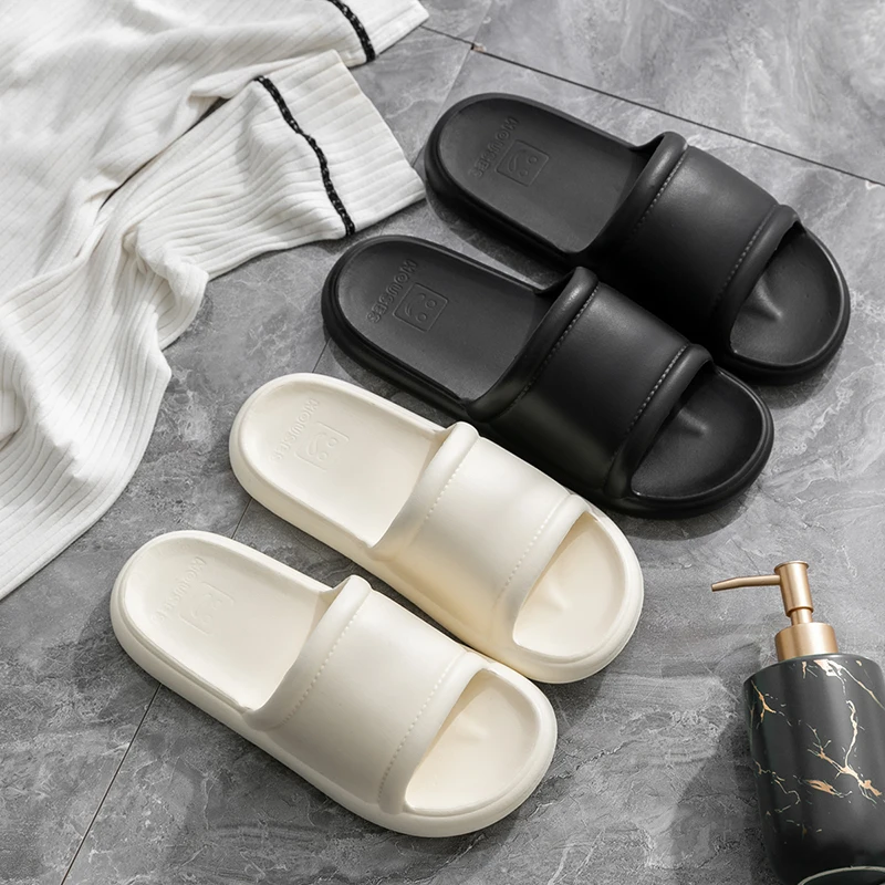 Men Bathroom Quick-dry Home Slippers Fashion Soft Sole EVA Indoor Slides Women Indoor Sandals Non-slip  Beach Shoes