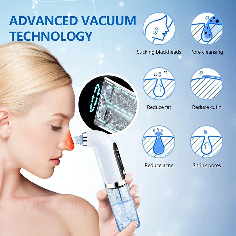 Blackhead Remover Pore Vacuum Cleaner Electric Micro Small Bubble Facial Cleasing Machine USB Rechargeable Beauty Device