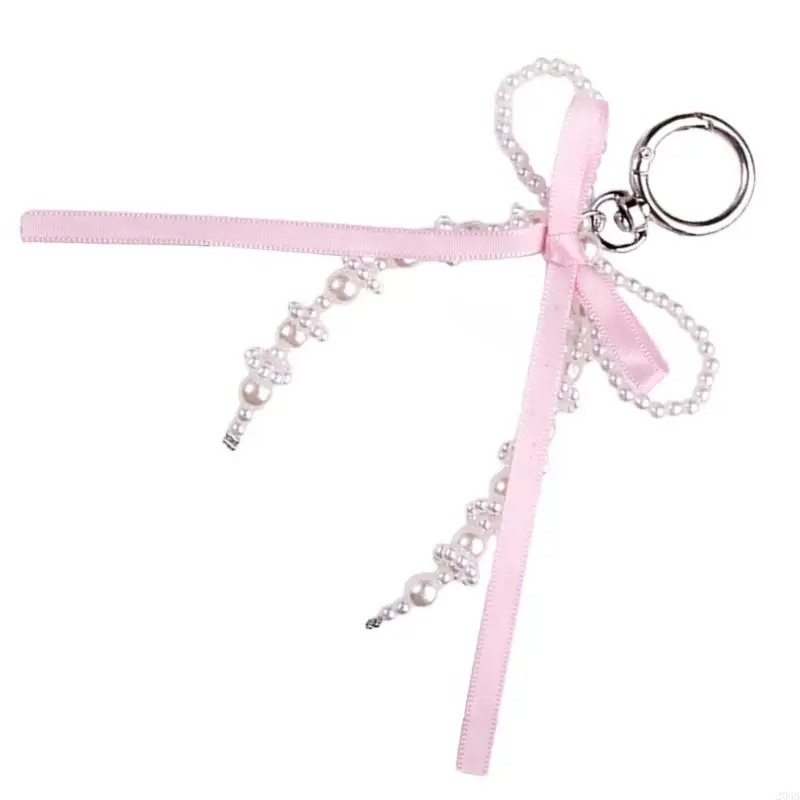 203B 활 키 체인 귀여운 나비 매듭 펜던트 열쇠 고리 세련된 휴대 전화 액세서리