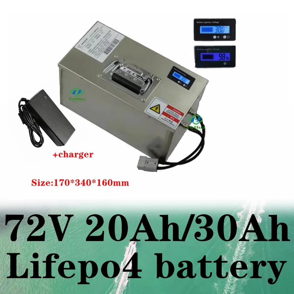 Teswatts 72V 30Ah 20Ah Lifepo4 battery pack BMS with bluetooth for Sustainable Energy